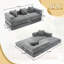 Canapé-lit convertible, canapé de plancher pliable sans assemblage-671470904