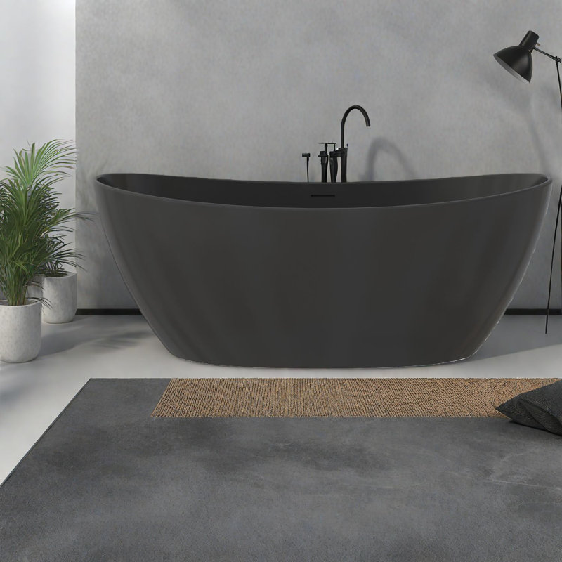 Baignoire profonde et bain tourbillon