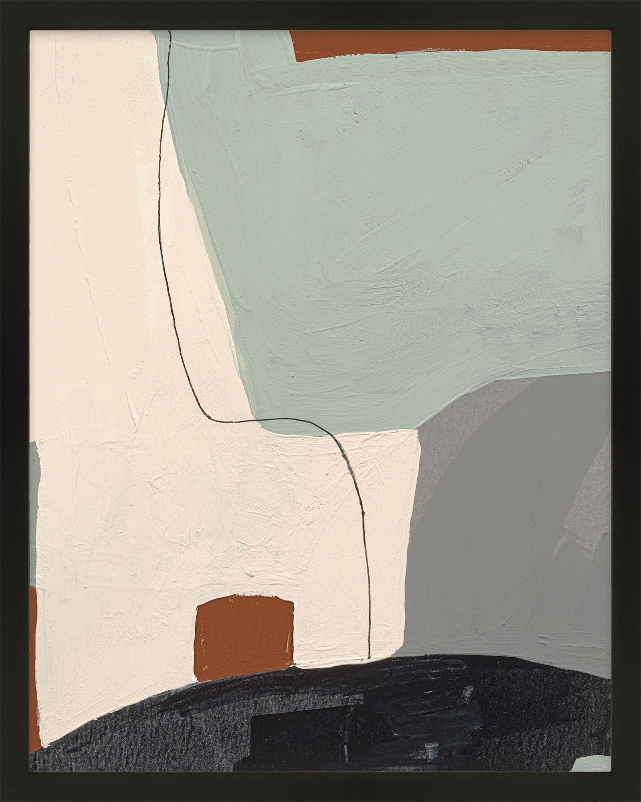 Dreamscape 3 by Andrea Stokes, Black Framed, 50" H x 40" W x 1.25" D