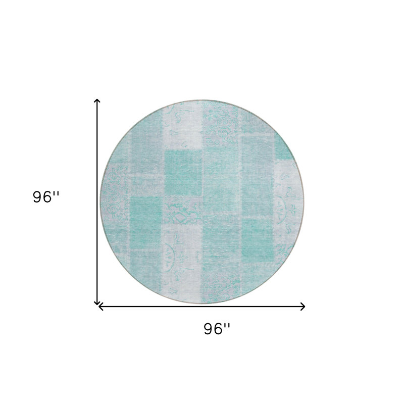 Tapis d'extérieur rond 8 pi