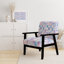 Fauteuil d'appoint French Country - violet et bleu