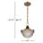 Layla 1-Light Dimmable Metal Pendant-742028131-742012962