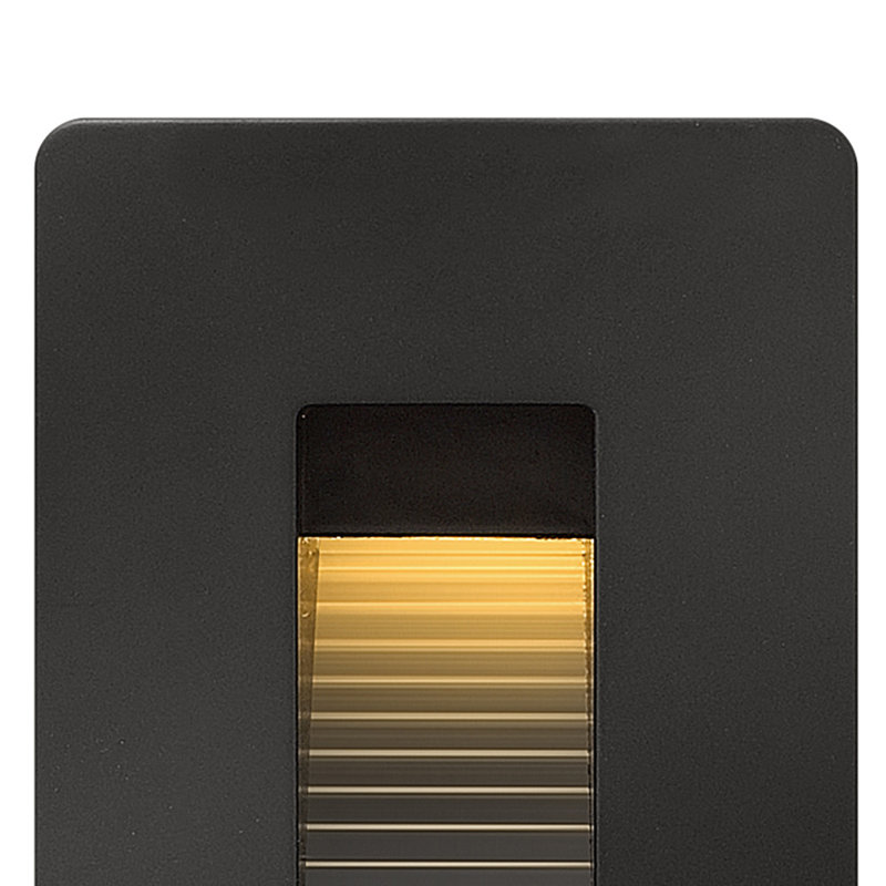 Hardy Island Luna Integrated LED Indoor/Outdoor Step Light, Satin Black, 2700K