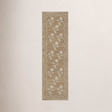 Erin Gates by Momeni Orchard Leaning Flower Jute and Wool Hand Woven Ivory Area Rug