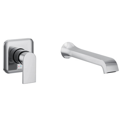 Genta LX Single Handle Wall Mount Tub Filler High Flow Tub Faucet With 10" Spout Reach