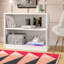 Petite bibliothèque à 2 tablettes Paulica, pour le rangement et la présentation dans le bureau personnel ou le salon-942813927