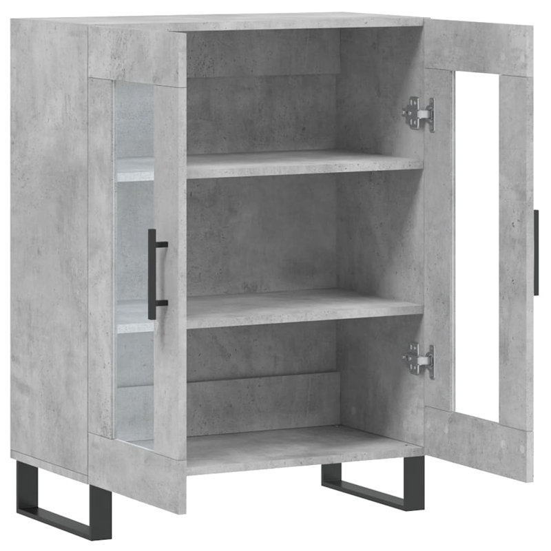 Neoga Display Cabinet, Concrete Grey
