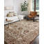 Tapis crème / brun en laine crocheté à la main Angli-870908065