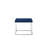 Fred Frame End Table- Modern Square Accent End Table - Glossy End Table - for Living Room, Bedroo, or Office - Navy Blue Square Side Table-164320729