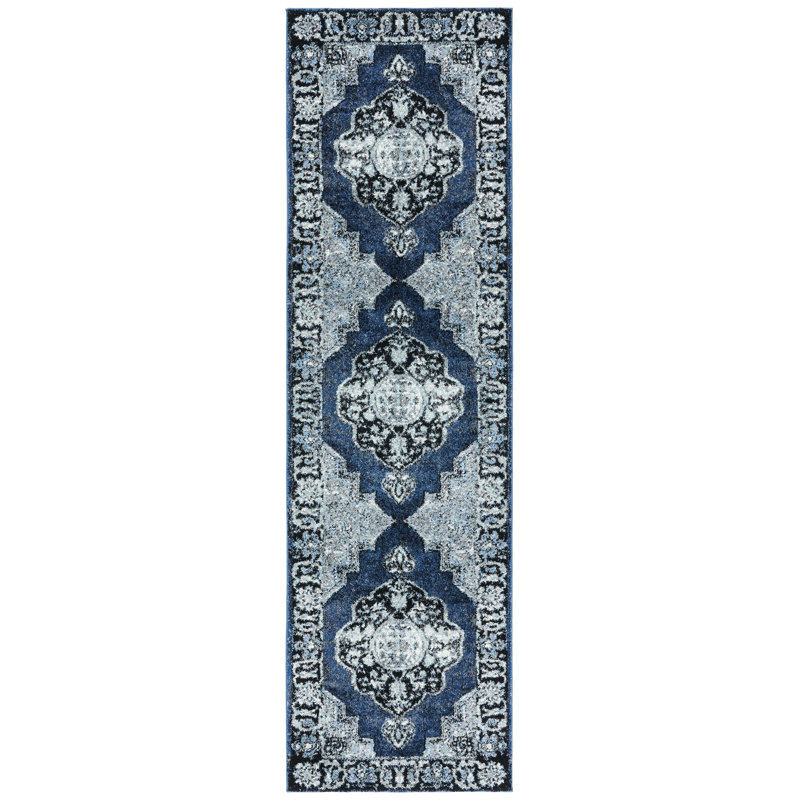 Cascata Performance Oriental Rug, Tapis de couloir 2 pi 3 po x 10 pi