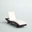 Chaise longue inclinable de 83 po avec coussins 83 po-1843248603