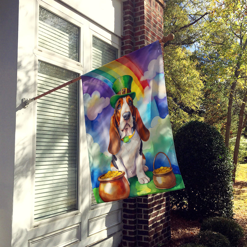Double Sided 40'' H x 28'' W Polyester St Patrick's Day House Flag