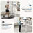 Mobile Height-Adjustable Standing Laptop Table with Tiltable Tabletop-2021165906