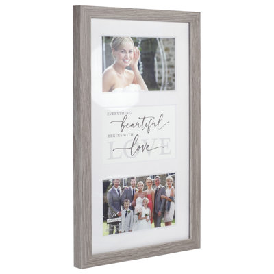 Moisi Gray Picture Frame with Mat