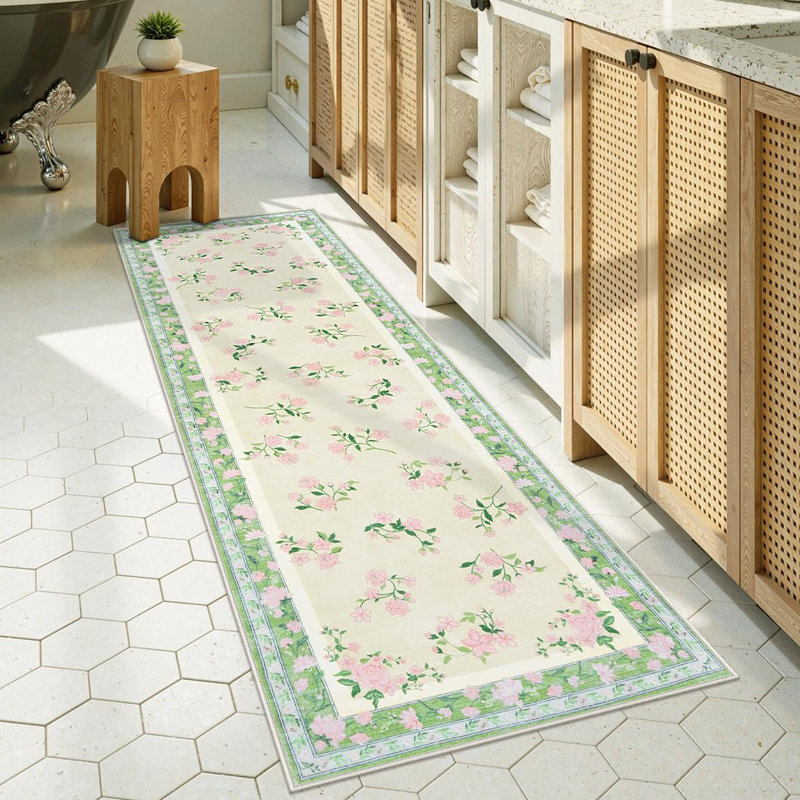 Tapis lavable anti-dérapant pour tapis Kaldi Boho, Tapis de couloir 2 pi x 6 pi