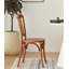 Chaise de salle à manger en bois massif avec dossier Middle French