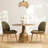 Golbez Round Aluminum Pedestal Base Dining Table-98537568-98537567