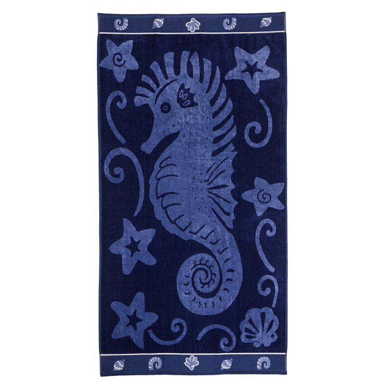 Blue Nile Mills 100% Cotton Oversized Cotton Beach Towel