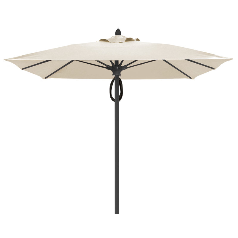 Parasol de marché carré 7,5 pi Prestige, Bronze champagne, Sunbrella® naturel