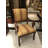 14'' H Cotton Upholstered Beech Armchair