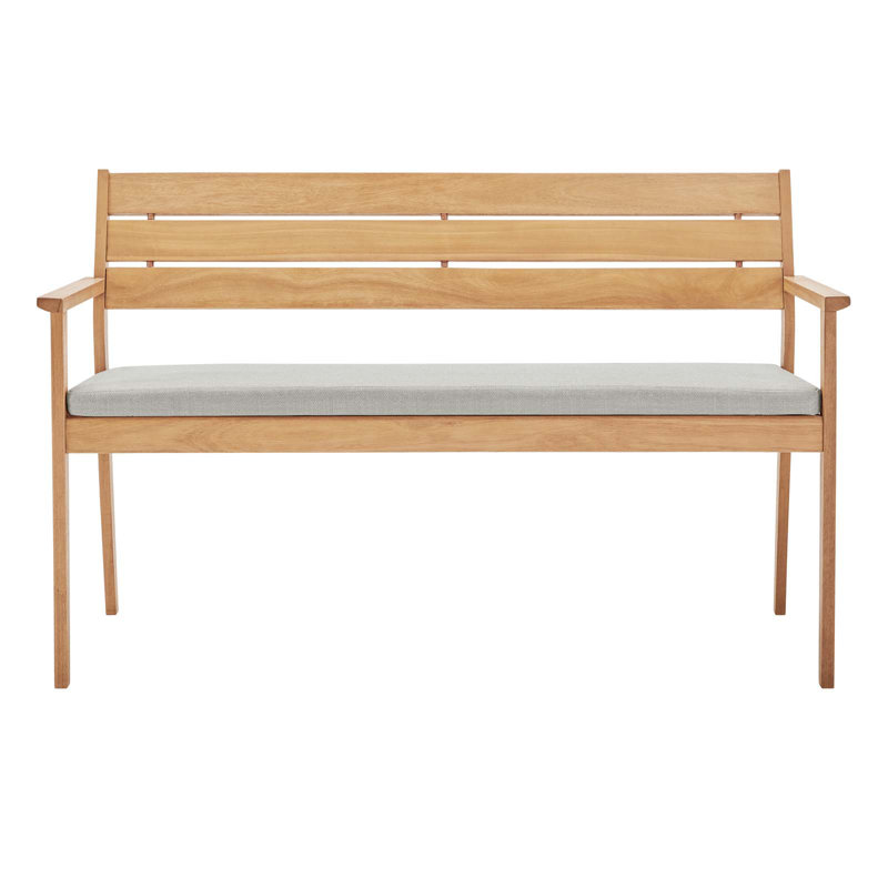 Viewscape Outdoor Patio Ash Wood Loveseat by Modway