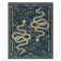  Palos Vintage Snake Washable Non Slip Blue Area Rugs Soft Low Pile Indoor Rug for Living Room Bedroom Office Indoor Carpet