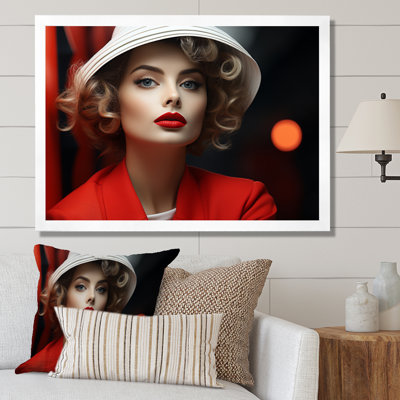 Raymie France Parisian Fashion Portrait I - Print