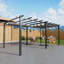 10x20ft Aluminium Pergola with Retractable Roof-575306553-575306558