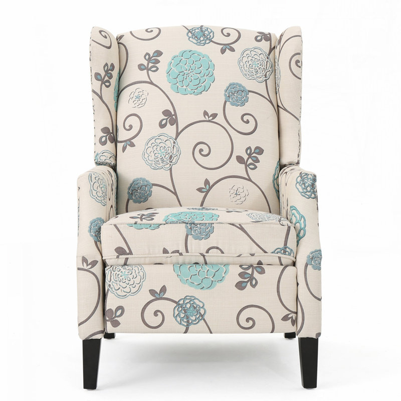 Fauteuil inclinable avec garniture cloutée