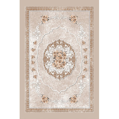 Premium Woven Area Rug, 5.9 x 9.2 Feet | 100% Polyester, 650 g/m² | Antibacterial, Non-Slip PVC Dot Underside, 0.3 in Pile Height | Machine Washable, 3D Digital Printing | Perfect for Living Room & Bedroom Decor