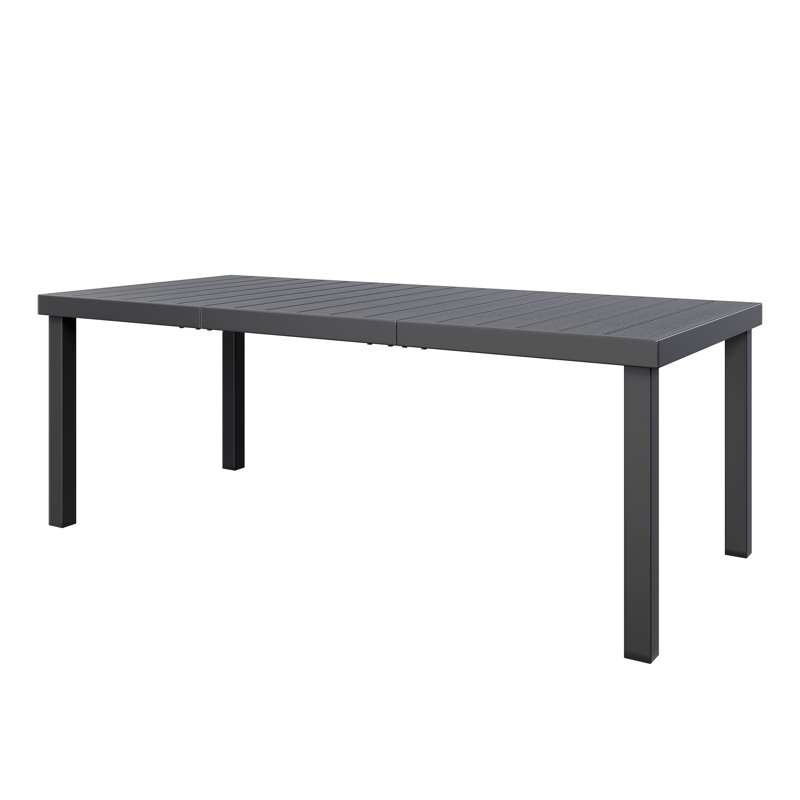 Rectangular Outdoor Patio Dining Table Waterproof UV Protection