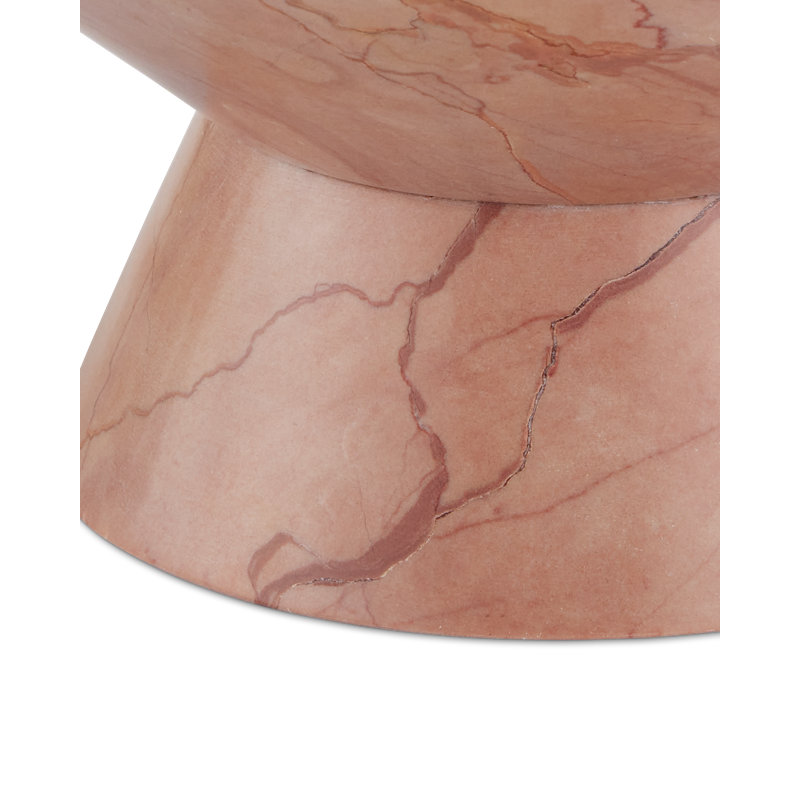 Lubo Handmade Marble Decorative Bowl, Rosa, 6" H x 13" W x 13" D