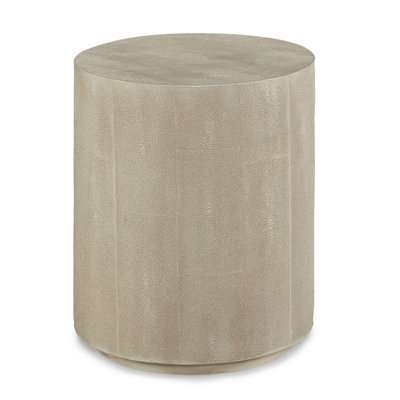 Shagreen Drum End Table