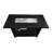 25" H Steel Outdoor Fire Pit Table With Lid