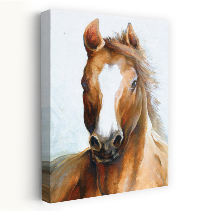 Beauté d'un cheval, art contemporain de portrait de cheval, H 48 po x l 32 po