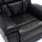 Home Theater Seating Manual Recliner Chair With LED Light Strip For Living Room,Bedroom, Black-607036658
