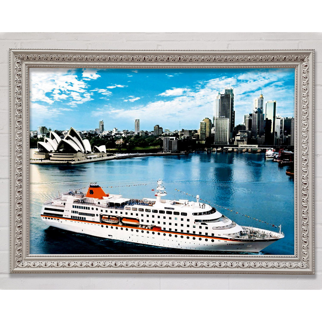 Sydney Harbour Cruise Liner - Einzelner Bilderrahmen Kunstdrucke