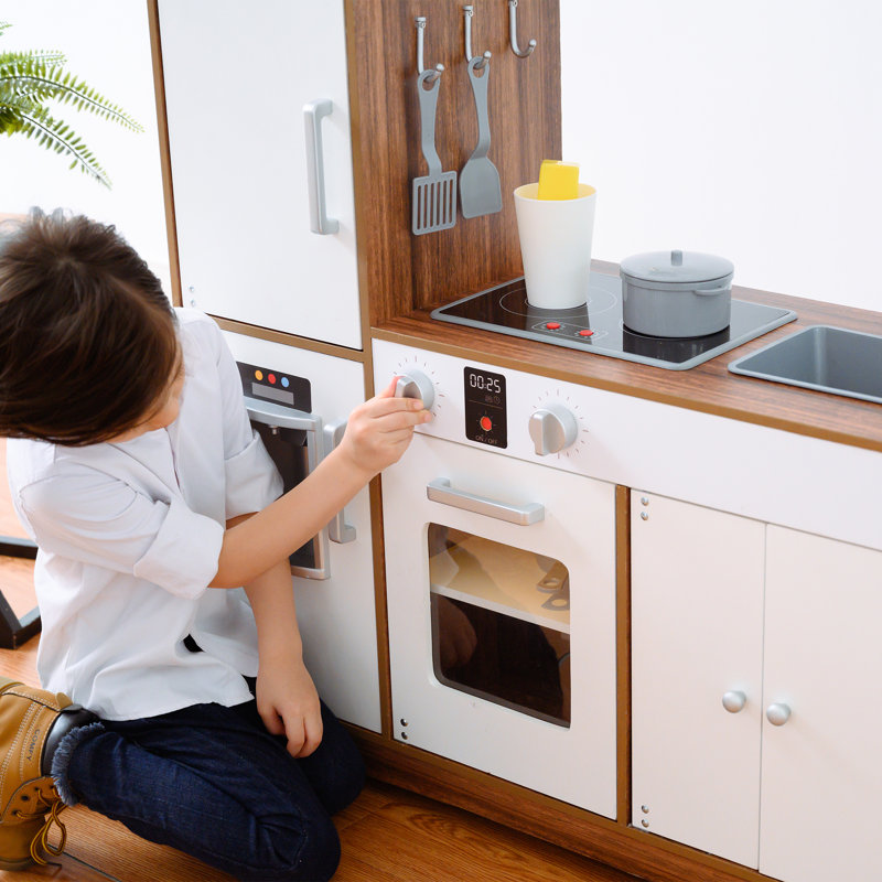 Little Chef Palm Springs Classic Kids Play Kitchen with 6 Accessories