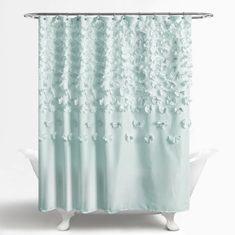 Danielo Polyester Shower Curtain, Blue
