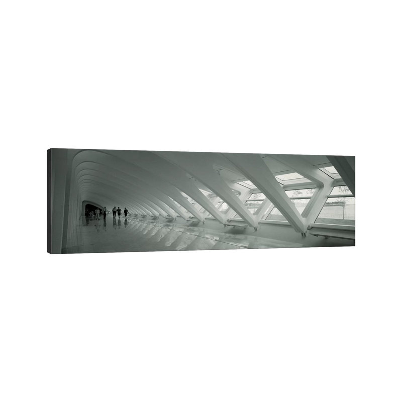 Interior Milwaukee Art Museum, Milwaukee, Wisconsin, USA by Panoramic Images - Wrapped Canvas Panoramic Print