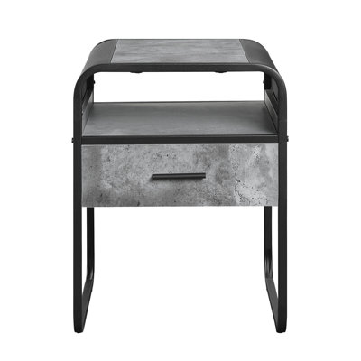 Table de bout avec tiroir Raziela