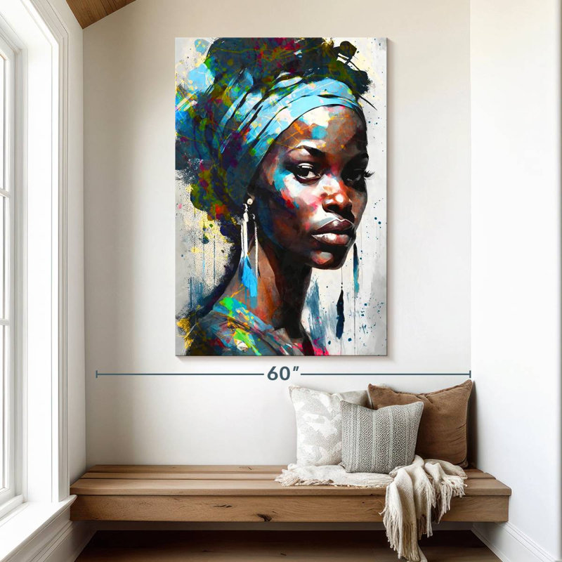 Leisha séduisant africain, H 51 po x l 34 po