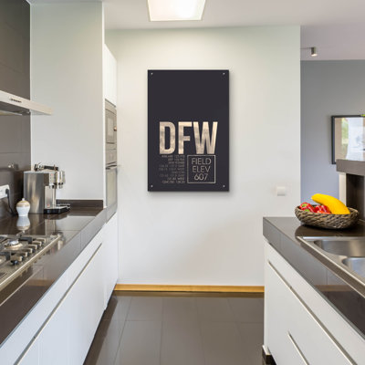 Art mural en verre acrylique «Dww ATC» par O8, à gauche