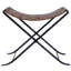 Karma Woven Leather Stool