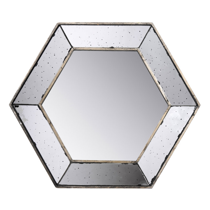 Miroir mural 21 "X 18" Hexagon