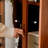 Modern Brown Boxwood Bookcase with Display Func