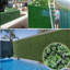 50cm Dark Green Faux Boxwood Hedge Panels