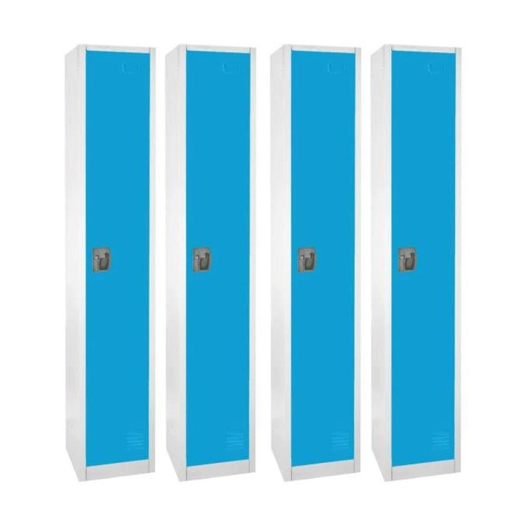 12'' Wide Steel 1-Tier School and Gym Locker (Set of 4) AdirOffice 