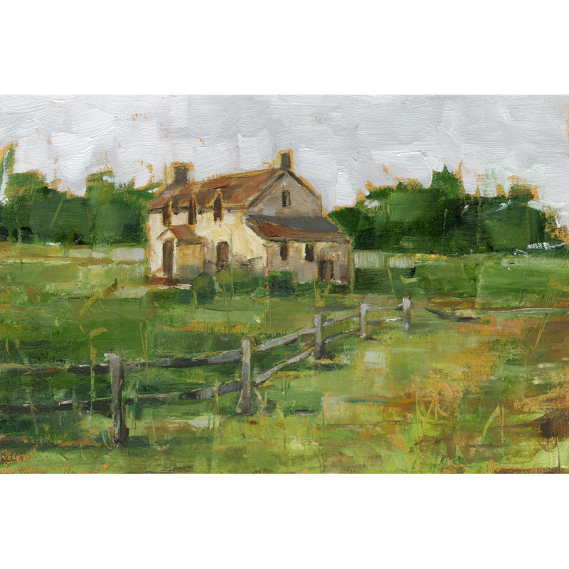 Maison de campagne II, H 24 po x l 36 po