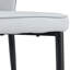 Marble Pattern Tempered Glass Dining Set - With 8 PU Chairs With A Widened Backrest Design-1156636521